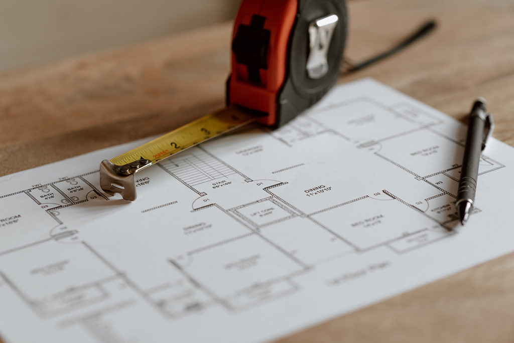 floor plans with tape measure